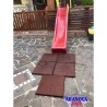 Scivolo per bambini da giardino in HDPE - ‘rex’ altezza 120 cm rosso