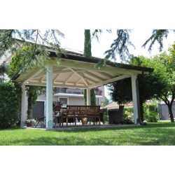 Gazebo 3x3 a padiglione fornito in kit di montaggio