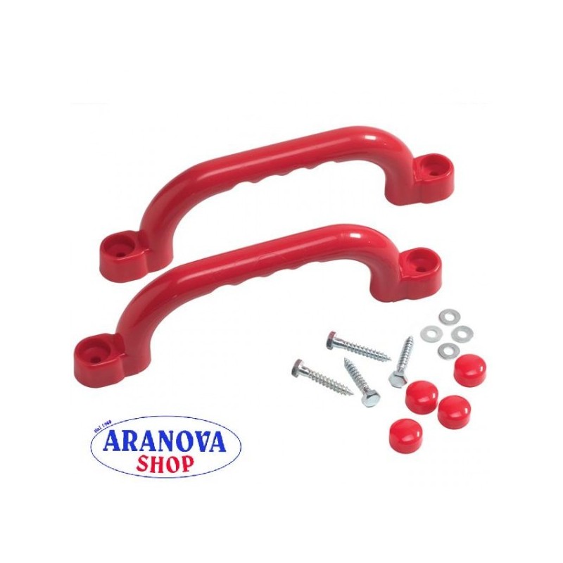 Set maniglie di plastica rosse