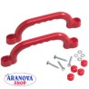 Set maniglie di plastica rosse