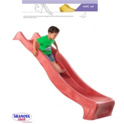 Scivolo per bambini da giardino in HDPE - ‘rex’ altezza 120 cm rosso