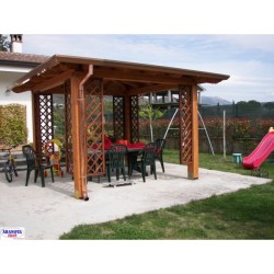 Gazebo 4 falde in legno...