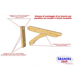 Mensola per pensilina/tettoia