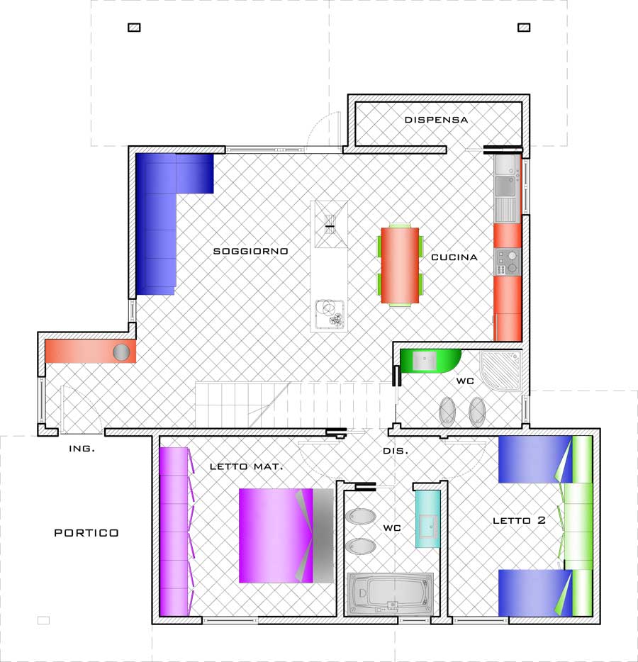 Planimetria Casa in legno Sibilla